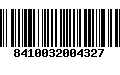 Código de Barras 8410032004327