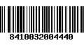 Código de Barras 8410032004440