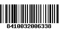 Código de Barras 8410032006338