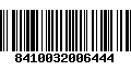 Código de Barras 8410032006444