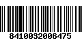 Código de Barras 8410032006475