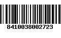 Código de Barras 8410038002723