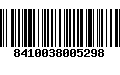 Código de Barras 8410038005298