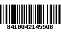 Código de Barras 8410042145508