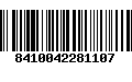 Código de Barras 8410042281107