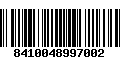 Código de Barras 8410048997002