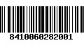 Código de Barras 8410060282001