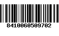 Código de Barras 8410060509702