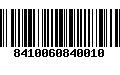 Código de Barras 8410060840010