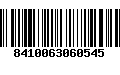 Código de Barras 8410063060545