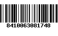 Código de Barras 8410063081748