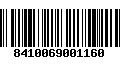 Código de Barras 8410069001160