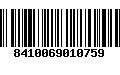 Código de Barras 8410069010759