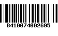 Código de Barras 8410074002695