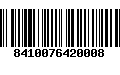 Código de Barras 8410076420008