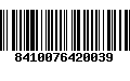 Código de Barras 8410076420039