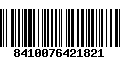 Código de Barras 8410076421821