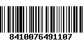 Código de Barras 8410076491107