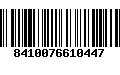 Código de Barras 8410076610447