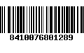 Código de Barras 8410076801289