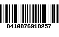 Código de Barras 8410076910257