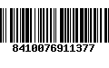 Código de Barras 8410076911377