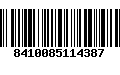 Código de Barras 8410085114387