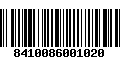 Código de Barras 8410086001020