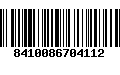 Código de Barras 8410086704112