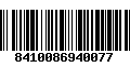 Código de Barras 8410086940077