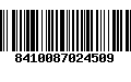 Código de Barras 8410087024509