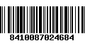 Código de Barras 8410087024684