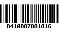 Código de Barras 8410087081816