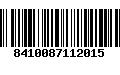 Código de Barras 8410087112015