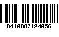 Código de Barras 8410087124056