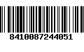 Código de Barras 8410087244051