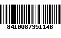 Código de Barras 8410087351148