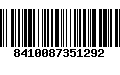 Código de Barras 8410087351292