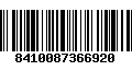 Código de Barras 8410087366920