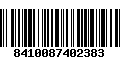 Código de Barras 8410087402383