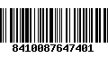 Código de Barras 8410087647401