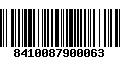 Código de Barras 8410087900063