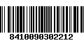 Código de Barras 8410090302212