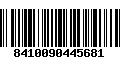 Código de Barras 8410090445681