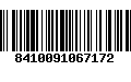 Código de Barras 8410091067172