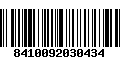 Código de Barras 8410092030434