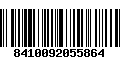 Código de Barras 8410092055864