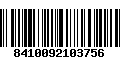 Código de Barras 8410092103756