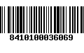 Código de Barras 8410100036069