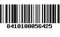 Código de Barras 8410100056425